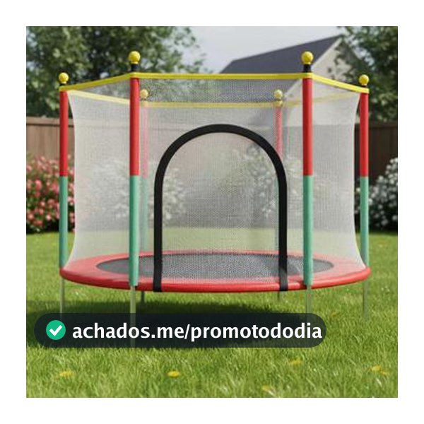 Cama Elástica Pula Pula Infantil Trampolim 45 Kilos Compacta 1,4m - Brinq Kids - Cama Elástica