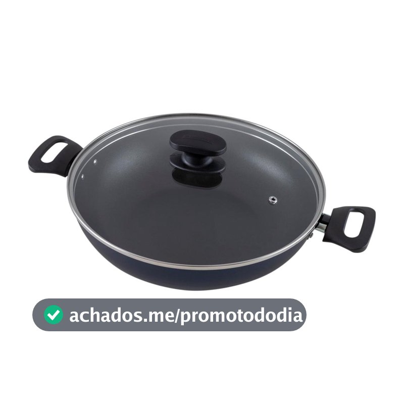 Panela Wok Antiaderente Tramontina de Alumínio