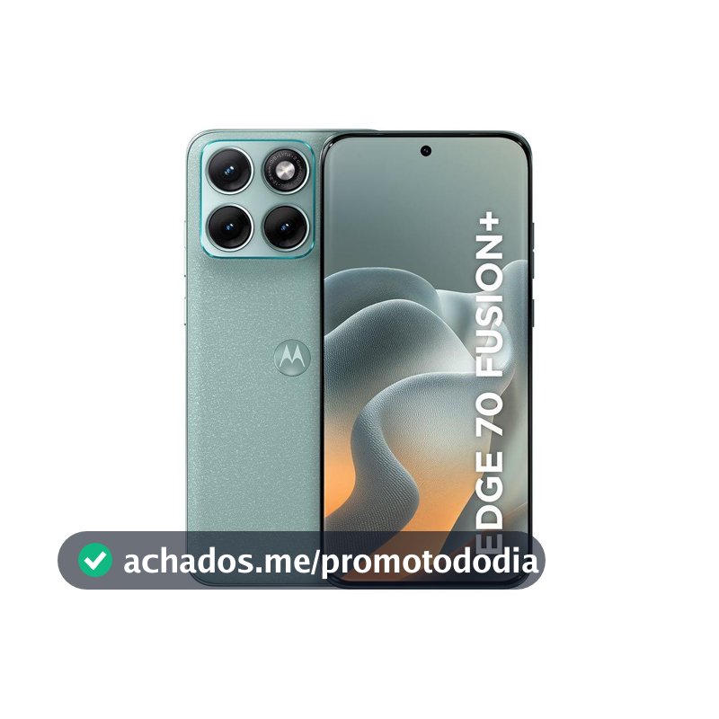 Smartphone Motorola Edge 70 Fusion+ 512GB 5G 12GB RAM +12GB RAM Boost Verde Claro 6,8" Câm. Tripla Selfie 50MP