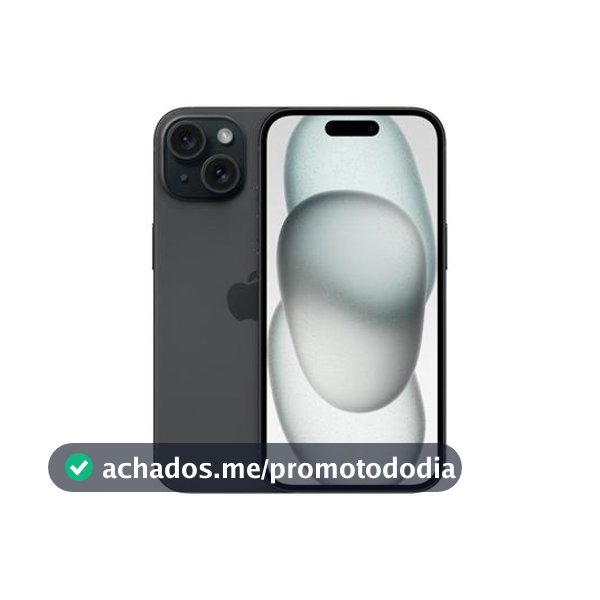 Apple iPhone 15 128GB Preto 6,1" 48MP iOS 5G - iPhone 15