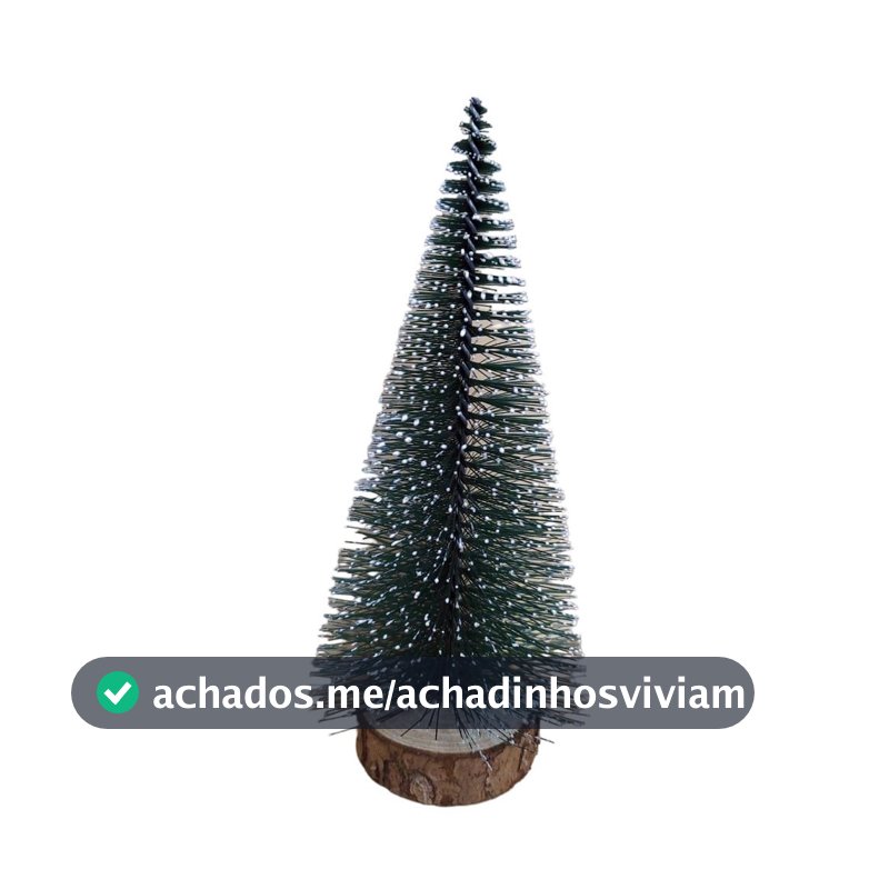 Mini Arvore de Natal Nevada 15cm Enfeite de Mesa Natalino