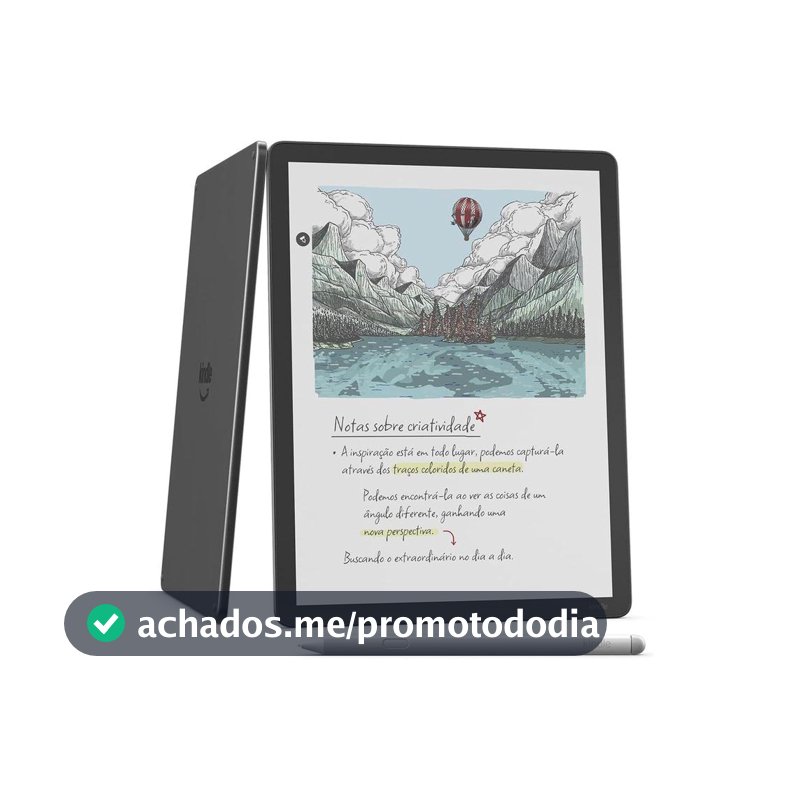 Kindle Scribe Colorsoft Amazon 11" 64GB Wi-Fi Luz Embutida Grafite - Kindle e E-Readers