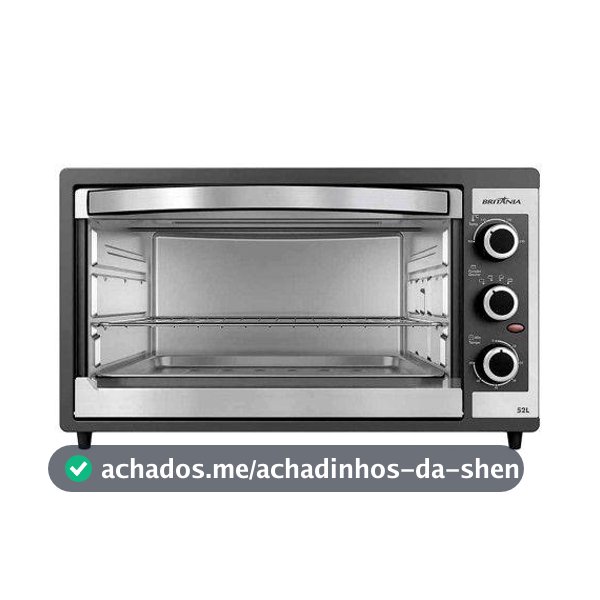Forno Elétrico Britânia BFE55P  Dupla resistência 52L