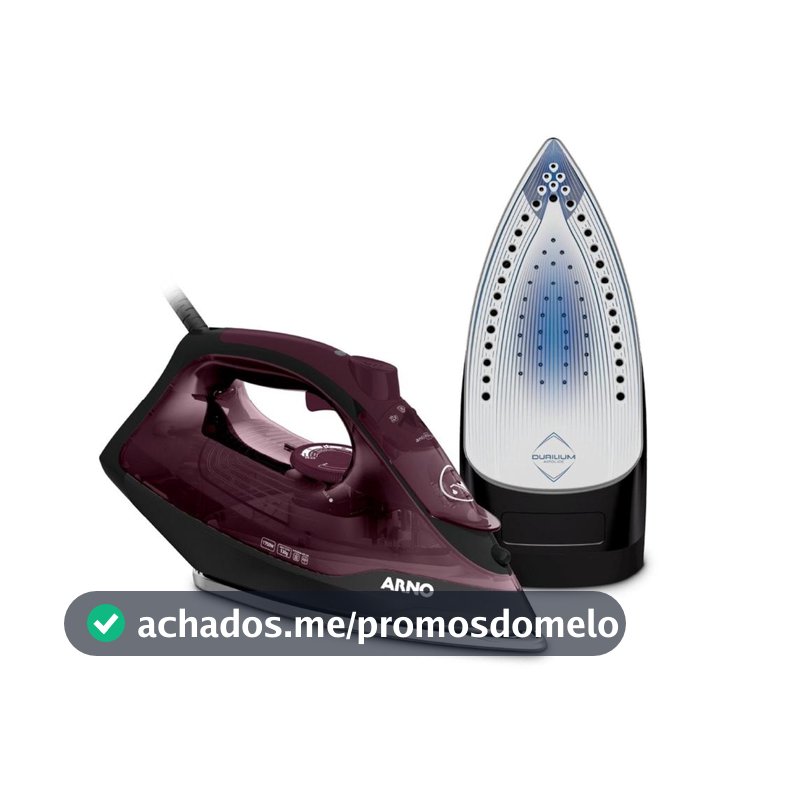 Ferro de Passar a Vapor Arno Ultragliss Base Durilium Airglide FMV 1520W - Ferro de Passar a Vapor - Magazine Sacafarelli
