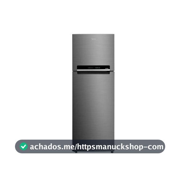 Geladeira/Refrigerador Midea Frost Free Duplex Inox 394L MDRT533EVD462 - Geladeira Duplex