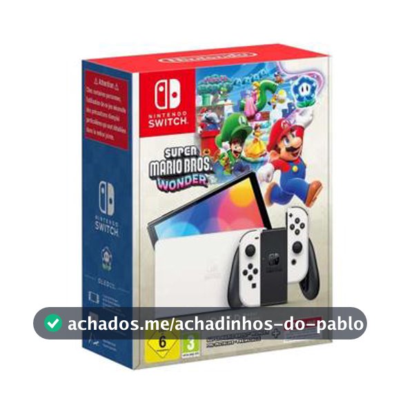Console Nintendo Switch OLED 64GB  Edição Super Mario Bros Wonder