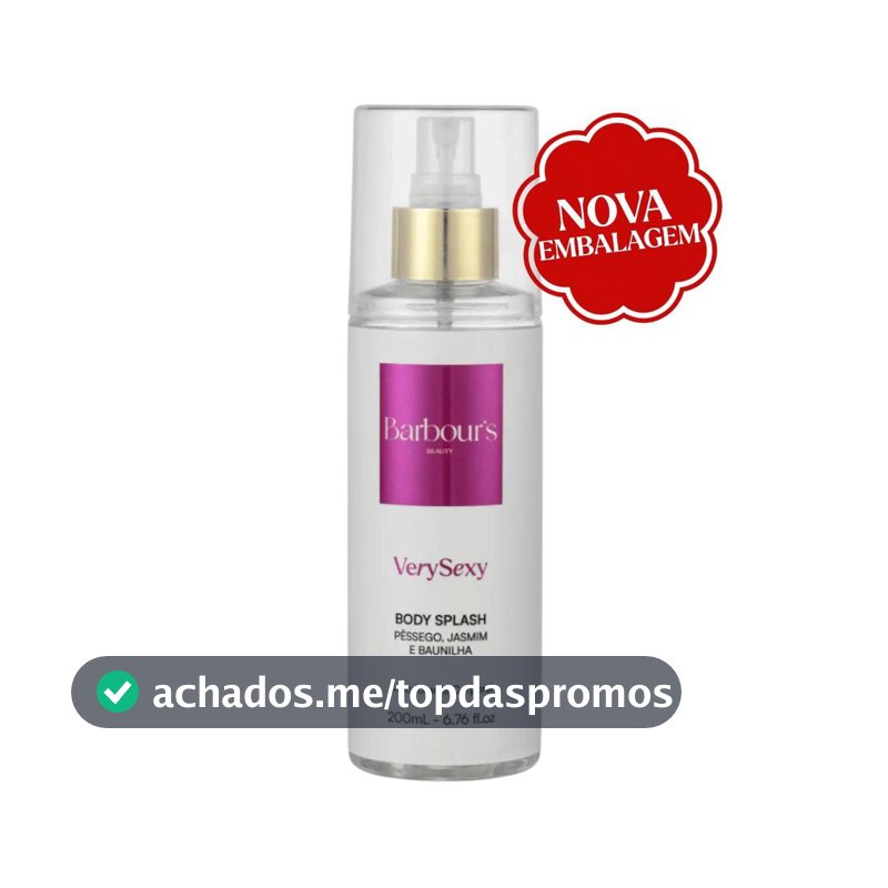 Body Splash Very Sexy Barbours Beauty 200ml Fragrância Sedutora