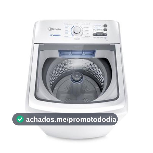Máquina de Lavar Electrolux 15kg Branca Essential Care com Cesto Inox e Jet&Clean (LED15) - Máquina de Lavar