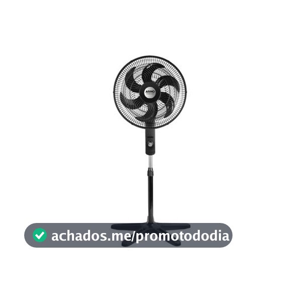 Ventilador de Coluna Arno Essential VE2C 40cm 6 Pás 3 Velocidades Preto