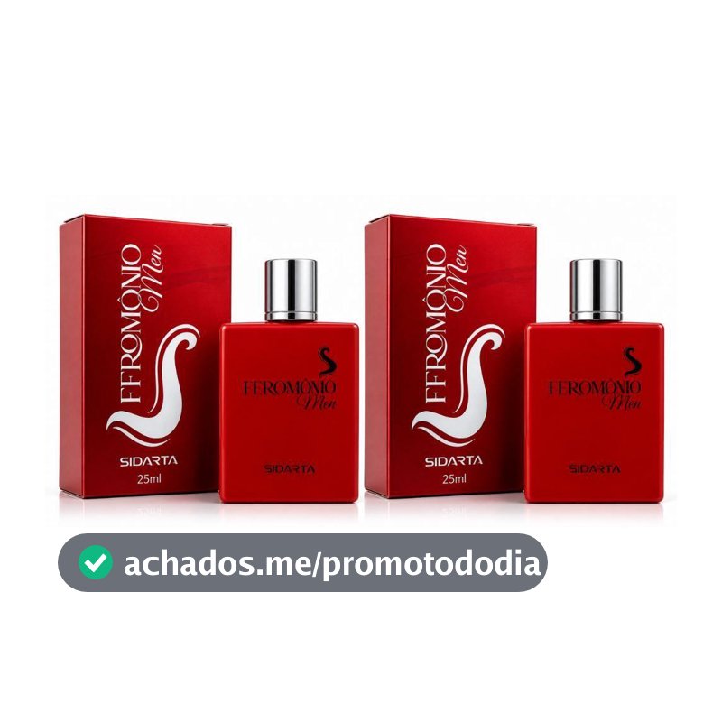 2 Perfumes Feromônio Men Sidarta AUTÊNTICO Transforme sua presença em pura atração - Sidarta Cosméticos - Perfume Masculino - Magazine Eieutil