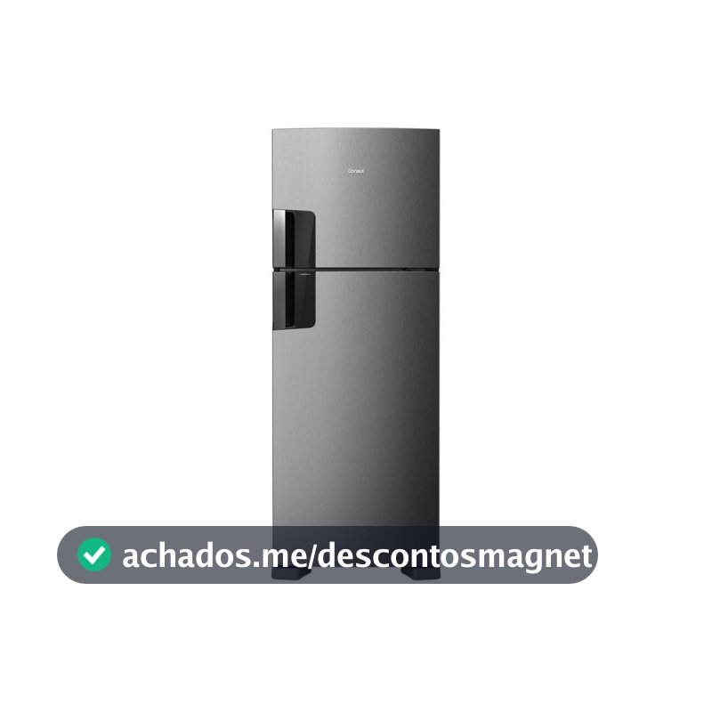 Geladeira/Refrigerador Consul Frost Free Inox Duplex 455L CRM53MK
