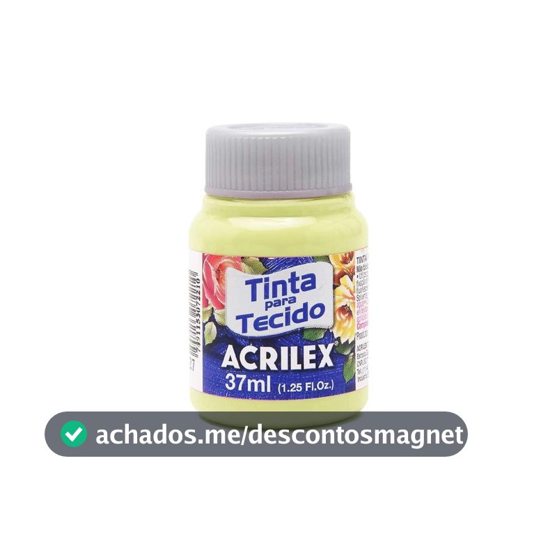 Tinta Para Tecido Acrilex Fosca 37ml Escolha a Cor