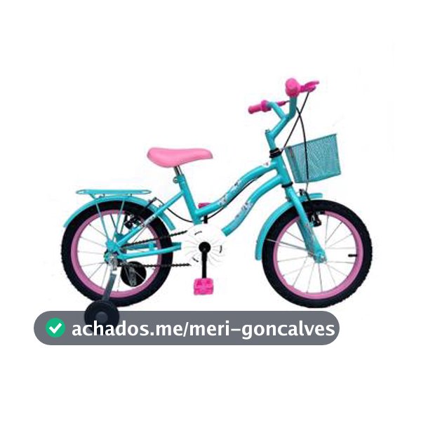 Bicicleta Aro 16 Infantil Feminina Princesa Retro C/ Cestinha Rodinhas De Treinamento