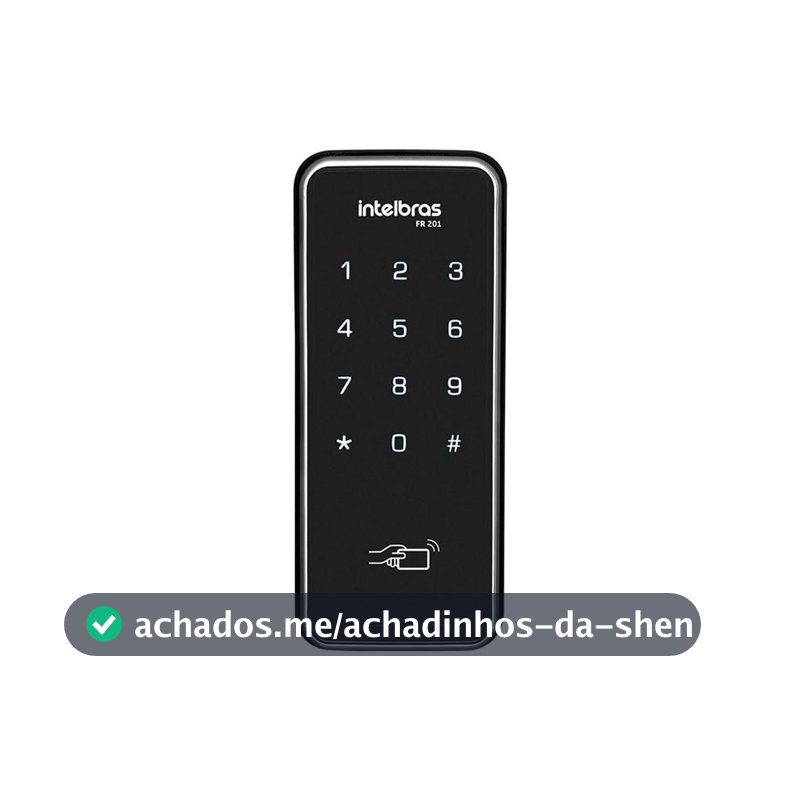 Fechadura Digital de Sobrepor FR 201 Preta Intelbras