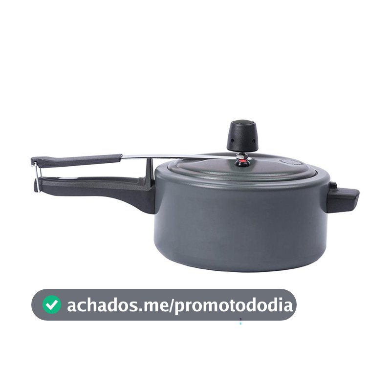 Panela de Pressão Brinox 3L Cinza Ceramic Life Vapt