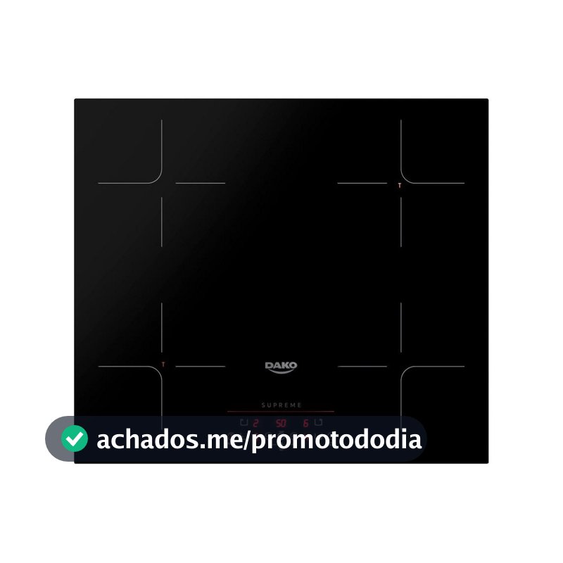 Cooktop De Indução 4 Bocas Dako Supreme Preto 220V