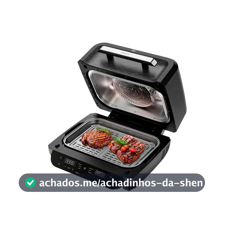 Air Fryer Wap Barbecue Flame 10L Digital Preta e Cinza FW012054
