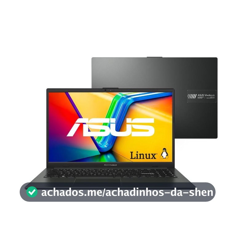 Notebook ASUS Vivobook Go E1504FA AMD Ryzen 5 7520U 8GB Ram 256GB SSD Linux KeepOS Tela 15,6" FHD Black - NJ731
