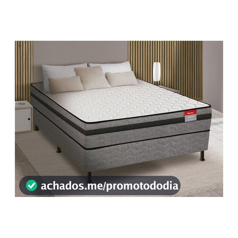 Cama Box Conjugada Casal Reconflex de Mola