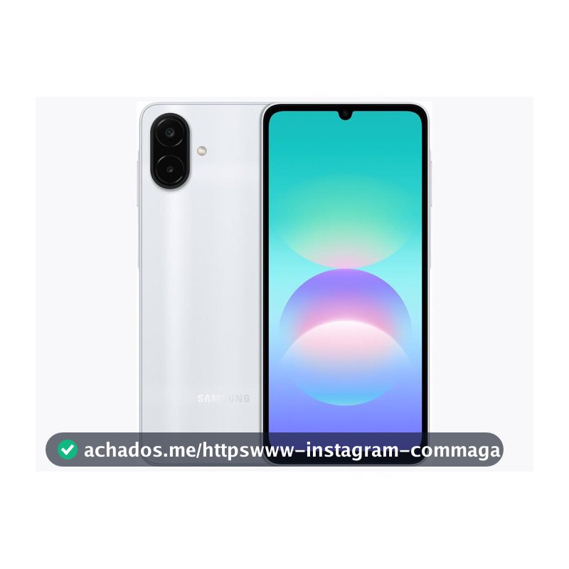 Smartphone Samsung Galaxy A08 128GB 4GB RAM Prata 6,7" Câm. Dupla Selfie 8MP