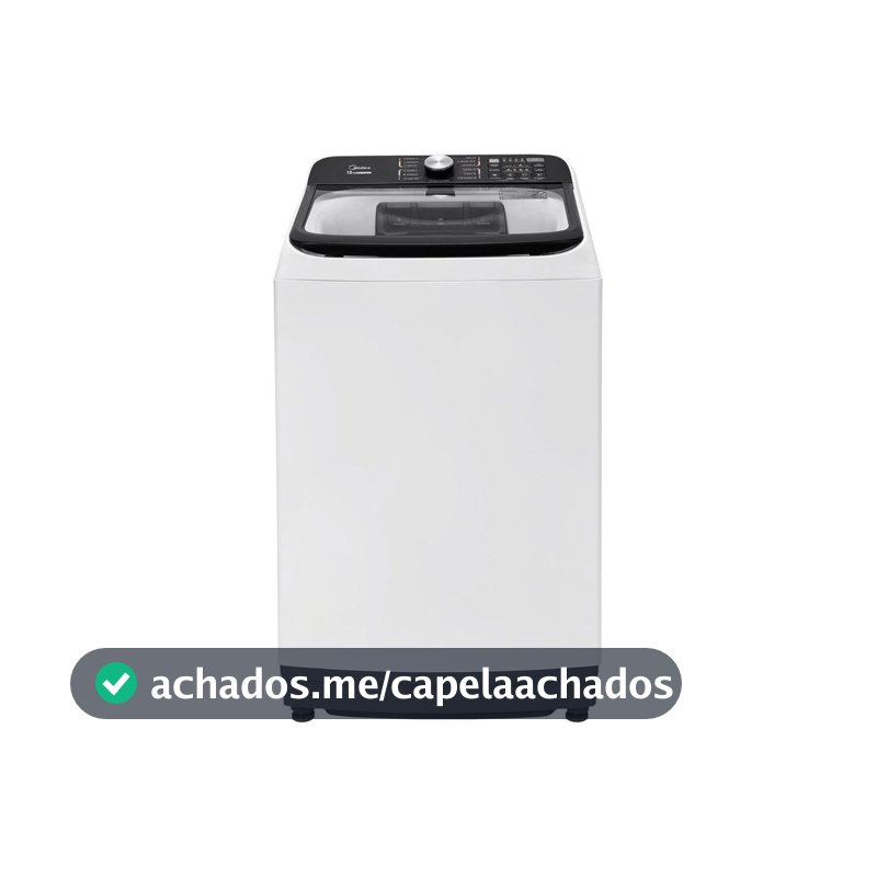 Máquina de Lavar Roupa Midea 15kg Branca Wave Agitator Cesto Inox Tira Manchas MA512W150A Branca 15kg 127V
