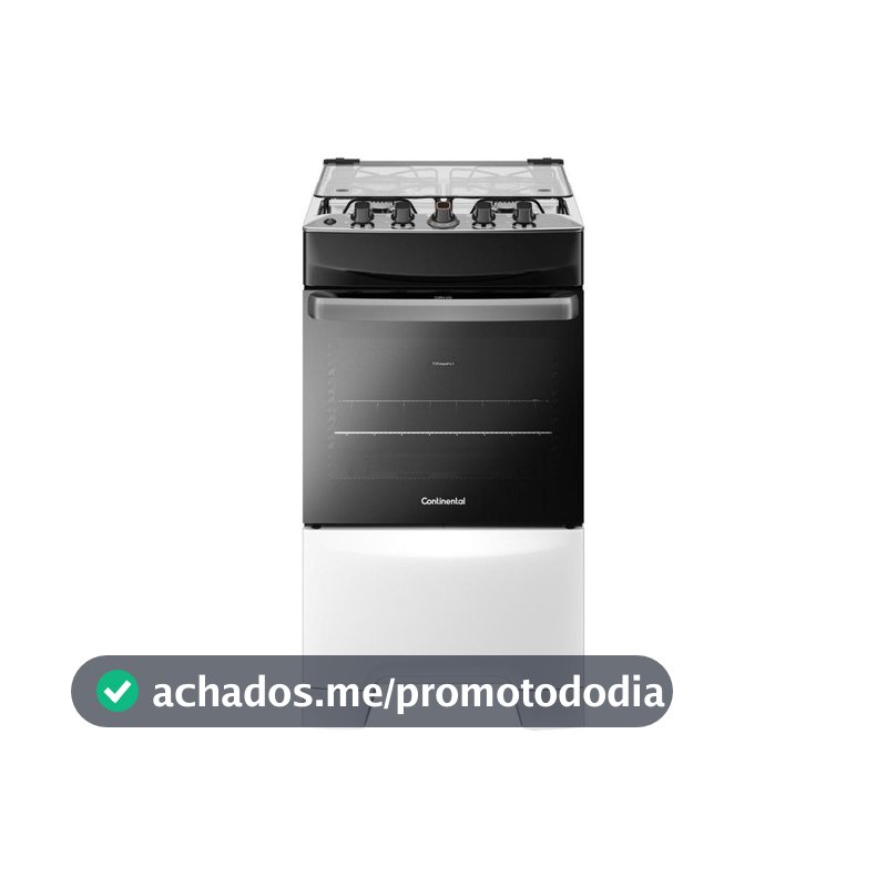 Fogão 4 Bocas Continental Branco Automático TOPLimpaFácil FC4IB Premium