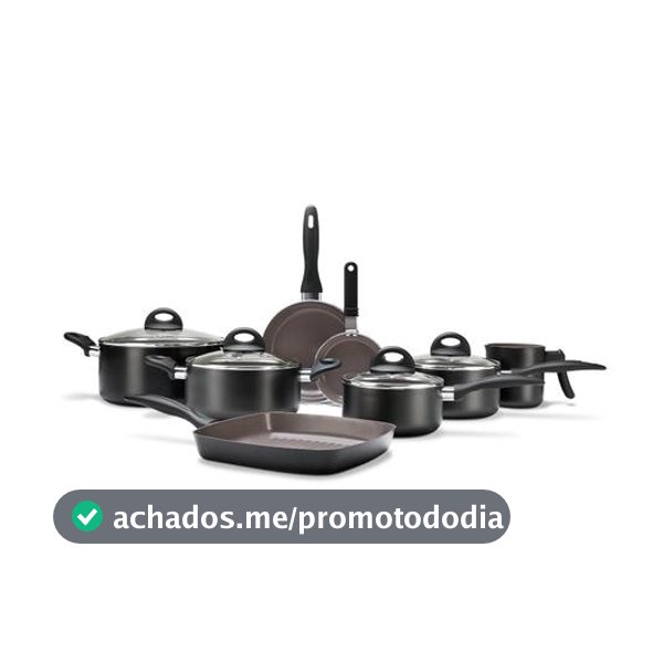 Jogo De Panelas Ceramic Life Brinox Smart Plus 8 Peças Preto - Jogo de Panelas - Magazine Eieutil