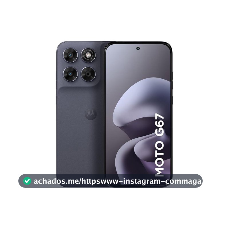 Smartphone Motorola Moto G67 5G 256GB 12GB (4GB RAM + 8GB RAM Boost) Câmera 50MP Sony Lytia 600 Tela 1.5K Extreme Amoled 120Hz Ultrarresistente