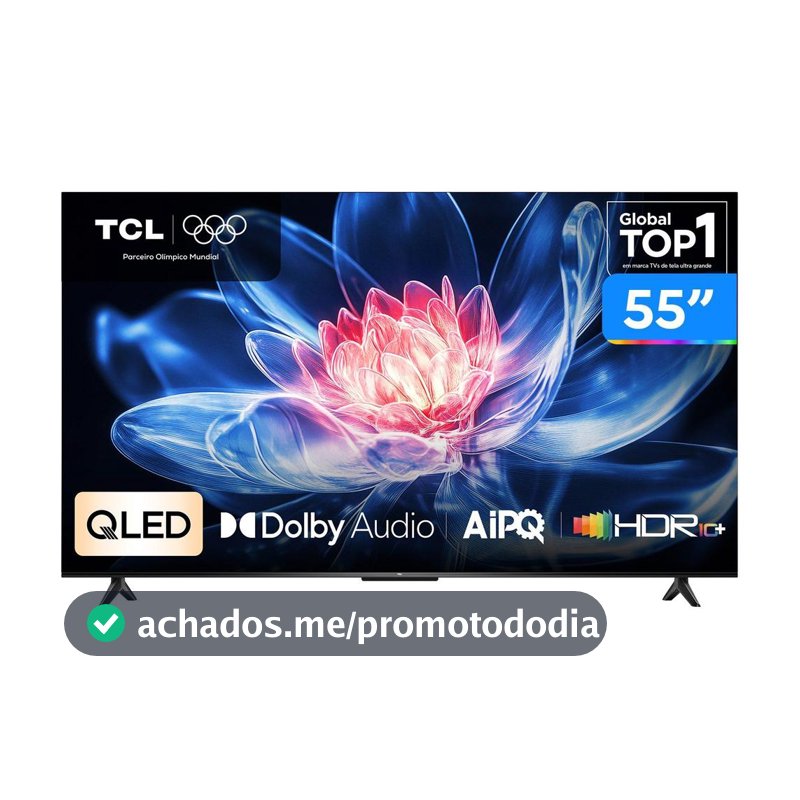 Smart TV 55" TCL 4K UHD QLED 55T6C Google TV 2026