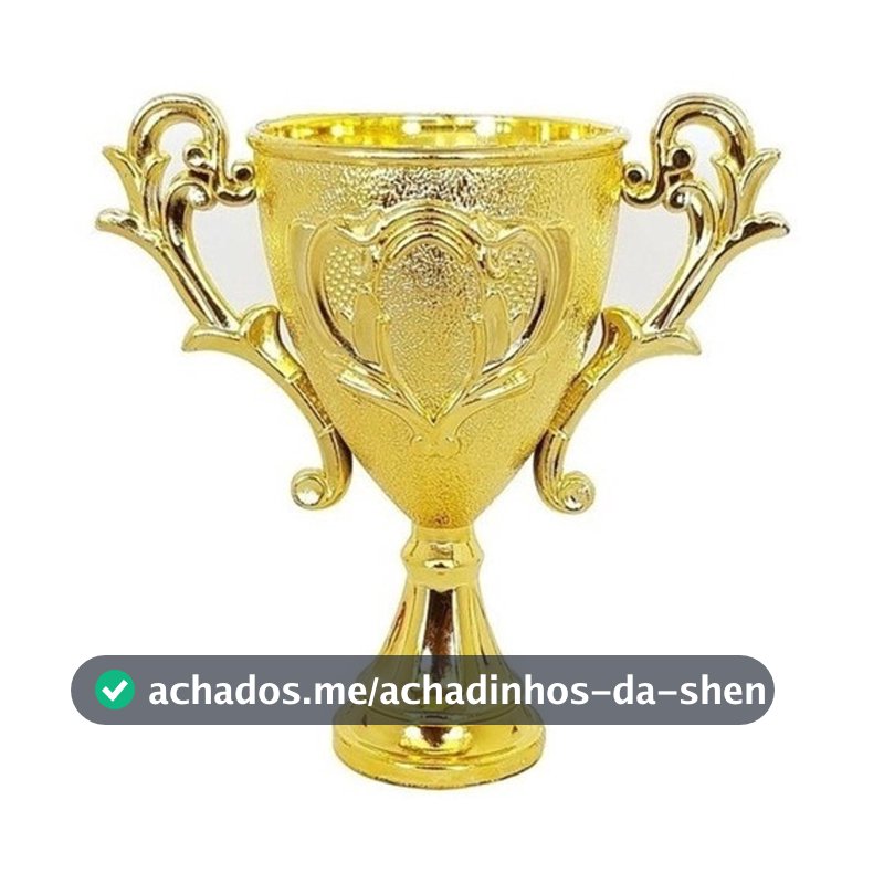 Kit 12 Mini Troféu Taça Futebol Dourado De Enfeite Para Festa Lembrancinha Decoração - FULLHOUSE - Decoração de Natal para Casa