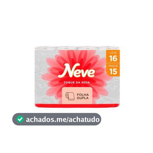 Papel Higiênico Folha Dupla 30m Leve 16 e Pague 15 Neve - Papel Higiênico