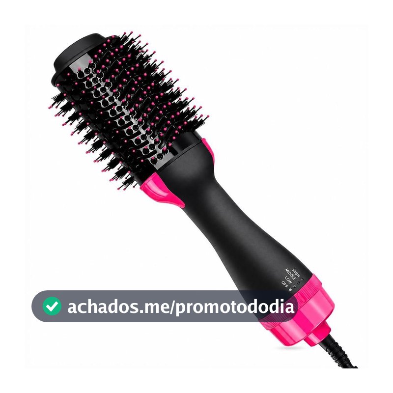 Escova Secadora Profissional Seca Alisa Modela Cabelo 110v - Dfjn - Escova Secadora - Magazine Vistore