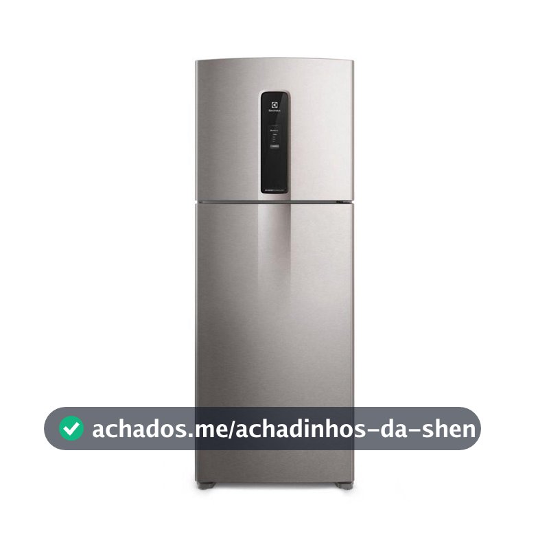 Geladeira/Refrigerador Electrolux Frost Free Inverter 480L Efficient com AutoSense SmartBivolt Duplex Inox Look IT70S
