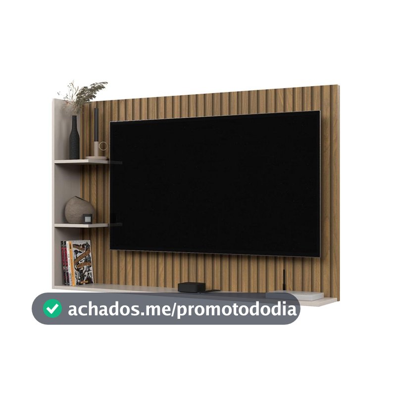 Painel Cissa Tv 32 40 43 50 Polegadas Prateleira Inferior Nicho Decorativo Suspenso Quarto Sala - Lojas Comprou Chegou - Painel para TV - Magazine Graah