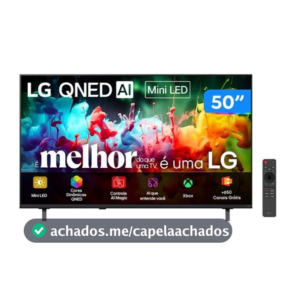 Smart TV 50" LG 4K UHD QNED Mini LED AI QNED7 50QNED70BSA WebOS 26 2026