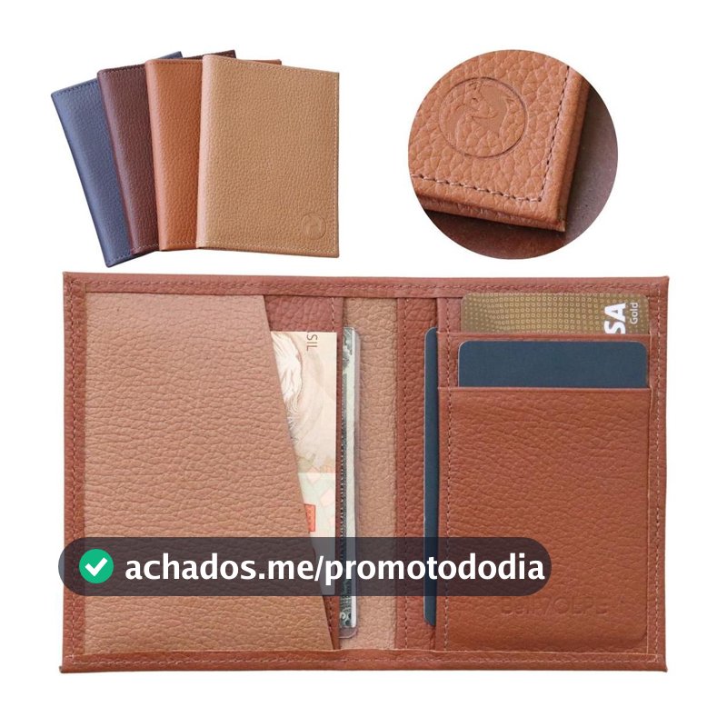 Carteira Feminina Porta Cartões Couro Legítimo Marca BELLVOLPE Presente Fornecedor Loja de Fabrica