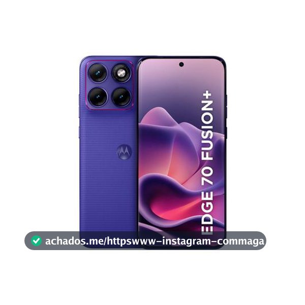 Motorola Edge 70 Fusion+ Roxo 5G 256GB 5G 24GB (12GB RAM + 12GB RAM Boost) Câmera 50MP Sony Lytia 710 Tela 1.5K Extreme Amoled 144Hz - Edge 70 Fusion+ - Magazine Cmdias