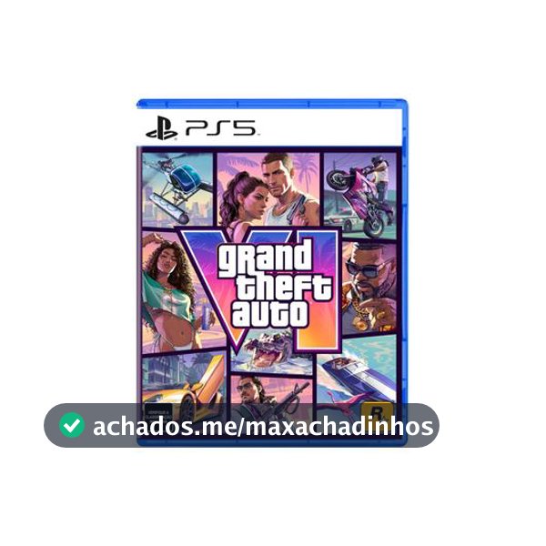 Jogo Grand Theft Auto VI (GTA 6) PS5 - Code in Box Pré-venda - Lançamento 19/11