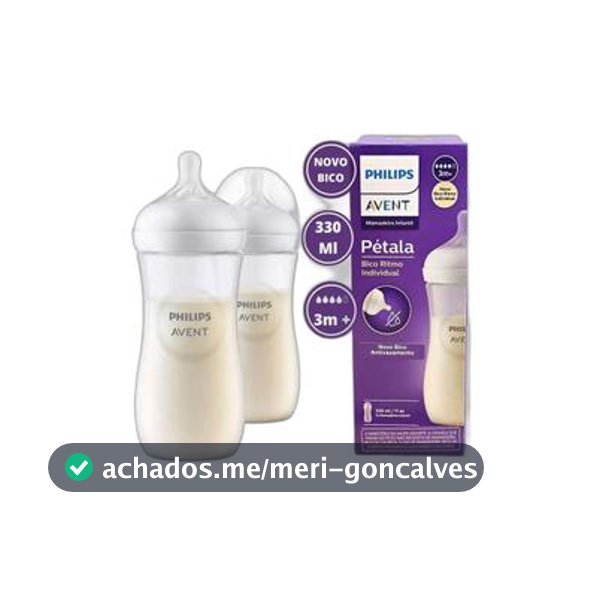 Mamadeira Philips Avent Pétala n3 Transparente 36 meses 330ml - Mamadeira - Magazine Francyvan