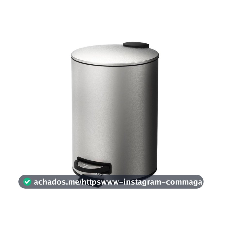 Lixeira Inox com Tampa com Pedal 5L Brinox Spin