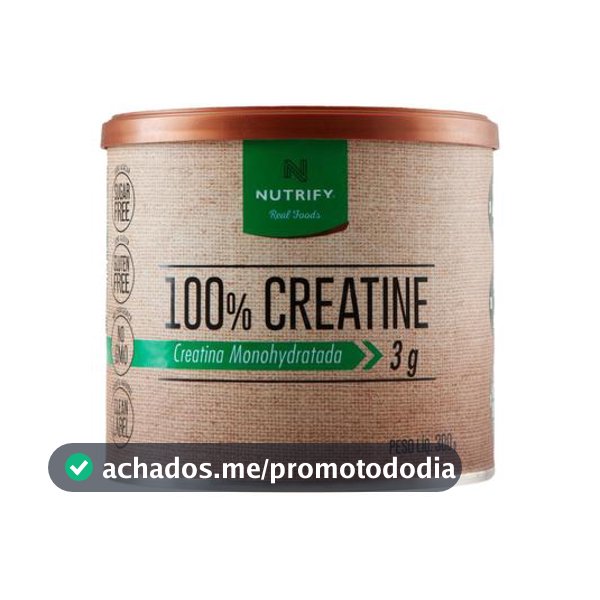 Creatina Mono-hidratada Nutrify 100% Creatine em Pó 300g Natural - Creatina - Magazine Moniqueglima