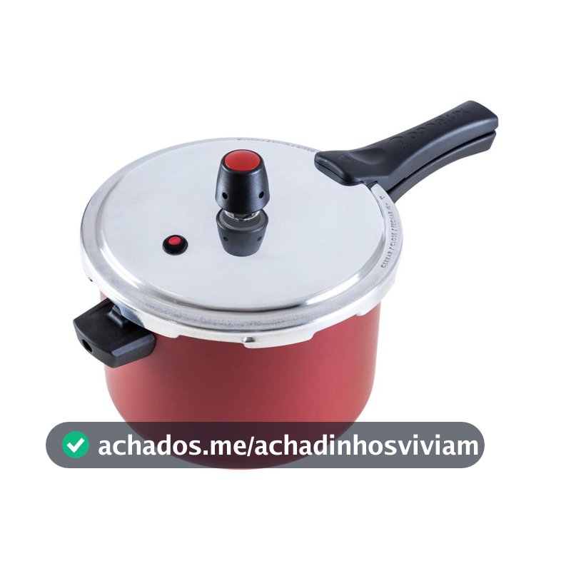 Panela de Pressão Panelux 4,5L Cereja Fechamento Externo Magnific