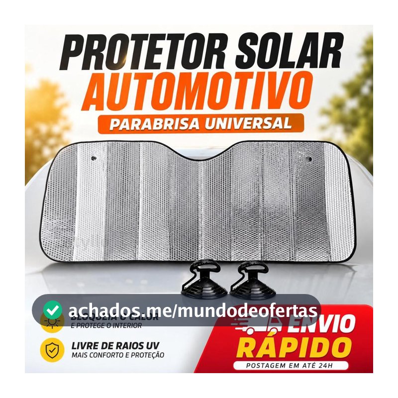 Protetor Solar Automóvel Universal Painel Guarda Sol Proteção Solar Uv Parabrisa Carro Painel - AMSTYLO - Protetor Solar Automotivo / Cortina para Auto - Magazine Eieutil