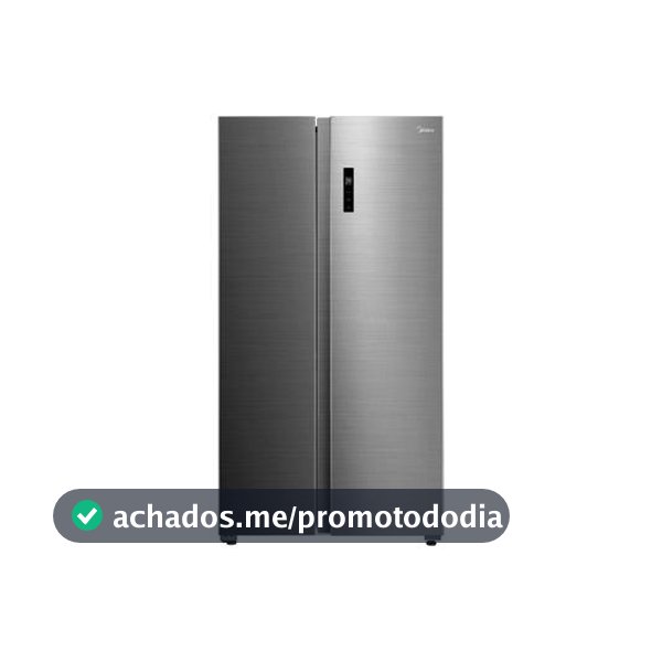 Geladeira/Refrigerador Midea Smart Frost Free Side by Side Inox 511L MDRS710FGD46