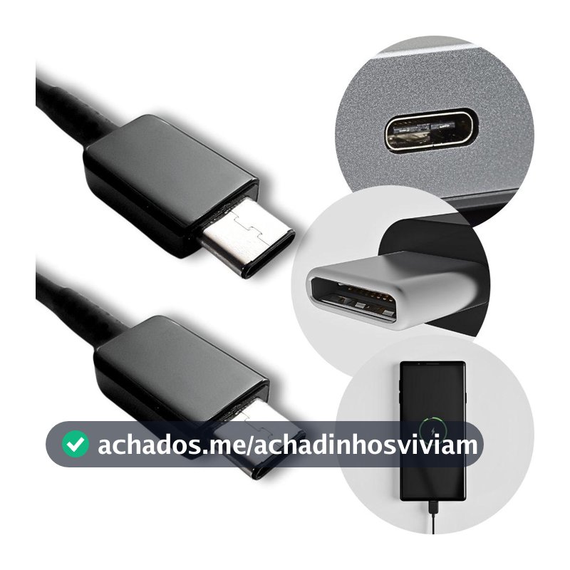 Cabo Tipo C Duplo Original Samsung - Cabo para Celular