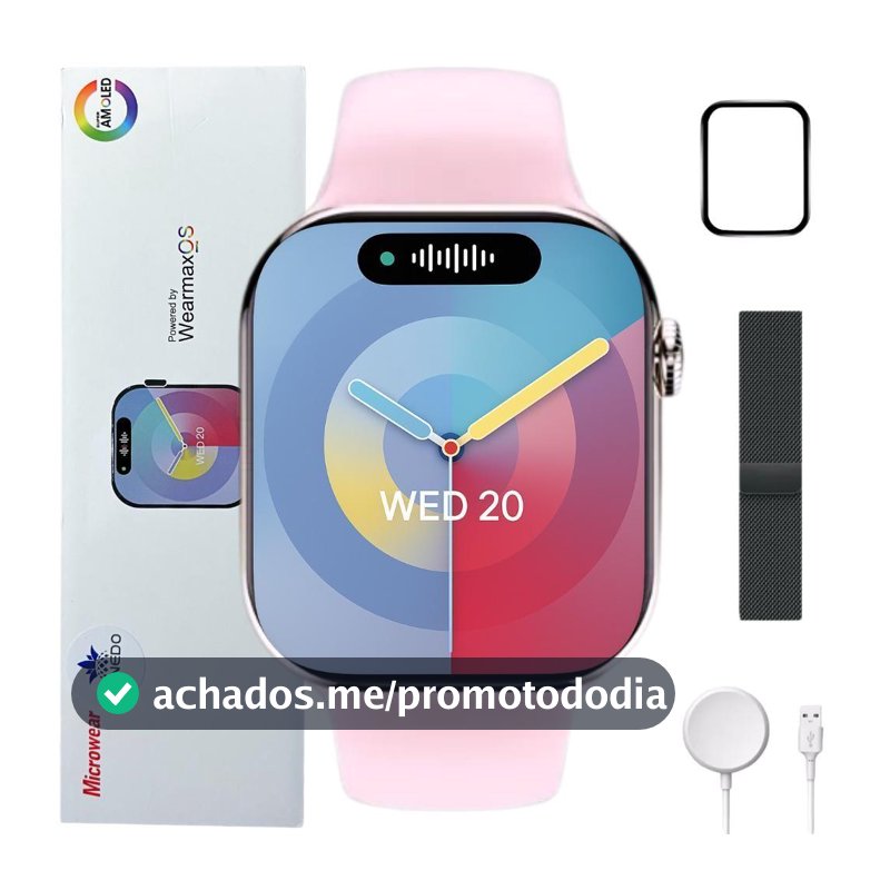 Smartwatch Masculino Feminino W99 Pro 45mm Amoled Nfc Gps 2027