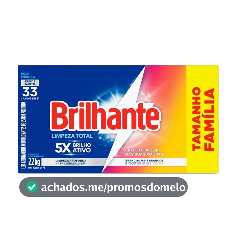 Sabão em Pó Concentrado Brilhante Lava Roupas
