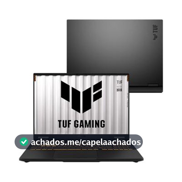 Notebook ASUS TUF Gaming F16 FX608JMR NVIDIA RTX 5060 Intel Core i5 14a 16GB RAM 512GB SSD Windows 11 Home 16" LED FHD IPS Jaeger Gray RV260W