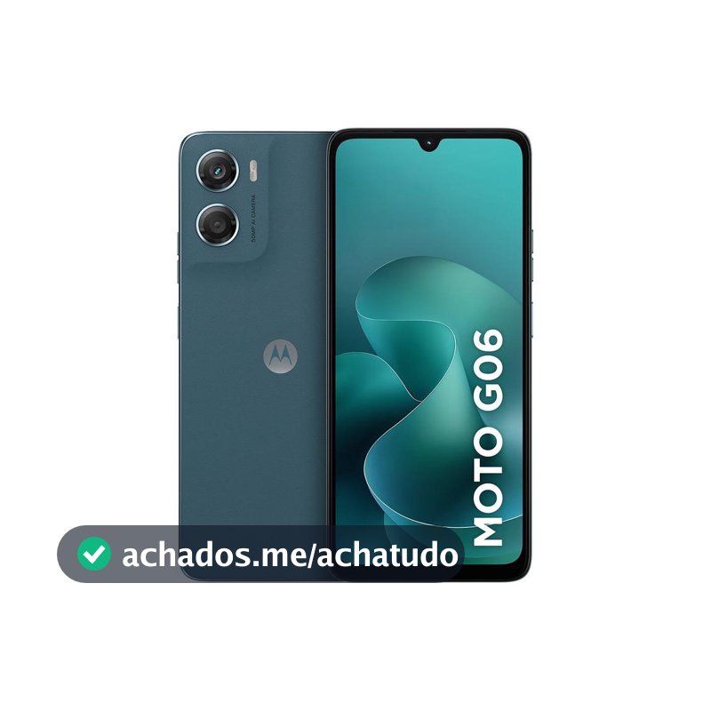 Smartphone Motorola Moto g06 128GB 4GB Ram Azul Marinho 6,9" Câm. 50MP + Selfie 8MP