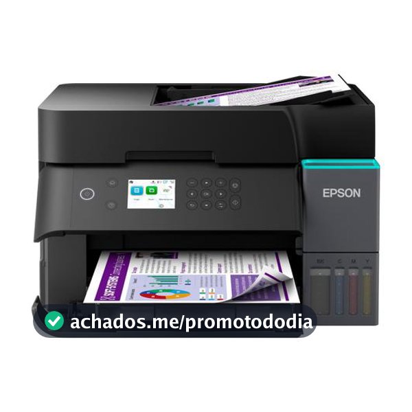Impressora Multifuncional Epson EcoTank L6370 Jato de Tinta Colorida Wi-Fi USB ADF
